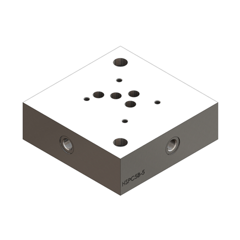 CETOP5, SUBPLATES, BOTTOM PORTED G1 BSPP, SIDE TEST POINTS G1/4, STEEL - 350 BAR