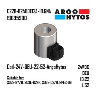 Coil-24V-DEU-22-52-ArgoHytos (SD2E-B*/H, SD3E-B2/H, SD3E-C2/H, RPE3-06)