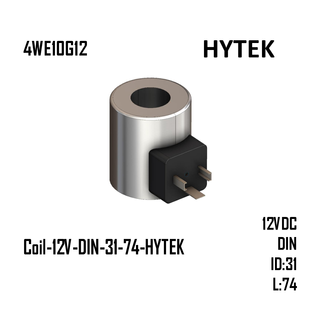 COIL 12VDC, ID=31MM, H=74MM, DIN