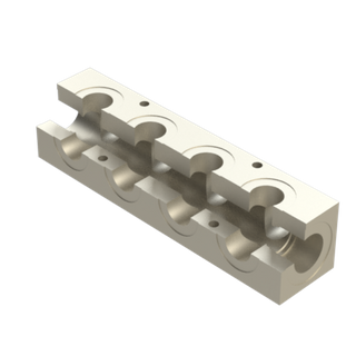 TOP & TWO OPPOSITE SIDES (270°), WITH END PORTS