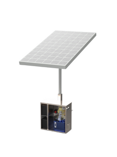 SOLAR POWERED HYDRAULIC POWER UNIT,24V, 100AH, STAINLESS STEEL ENCLOSURE