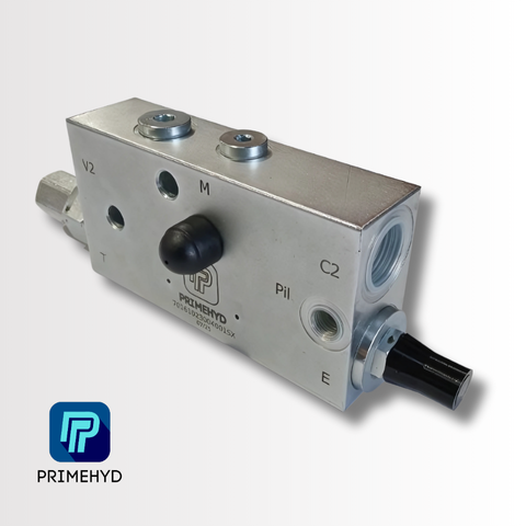 PHYD010, O/CENTRE VALVE, BSPP 3/4", 150 LPM, 420 BAR, INLINE LEFT