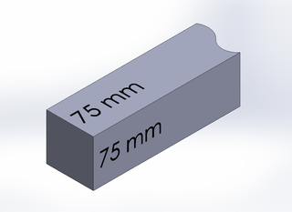 SQUARE BAR, DURA-BAR CAST IRON, 75MM X 75MM