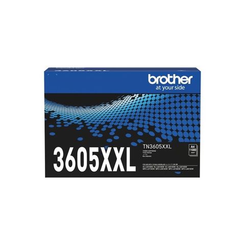 Brother TN-3605XXL  Extra High Yield Black Toner Cartridge. - Rated at up to 11,000 Pages - Genuine Brother Product