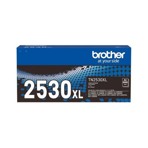 Brother TN-2530XL High Yield Black Toner Cartridge. - Rated at up to 3,000 Pages - Genuine Brother Product