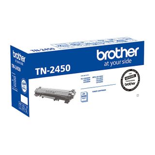 Brother TN-2450 Black Laser Toner Cartridge   -  Genuine Brother Product