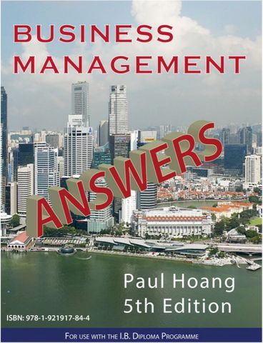 Business Management Answer Book for 5th Edition