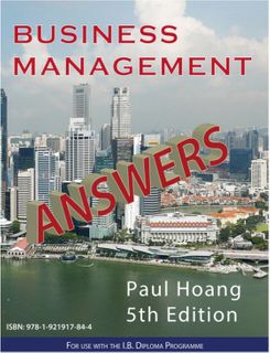 Business Management Answer Book for 5th Edition