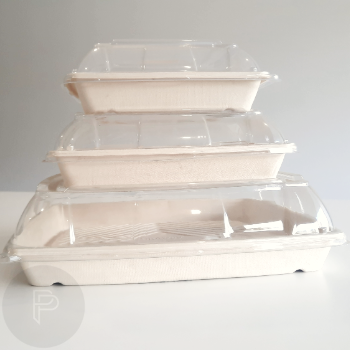 Bagasse Platters and Lids Range Button