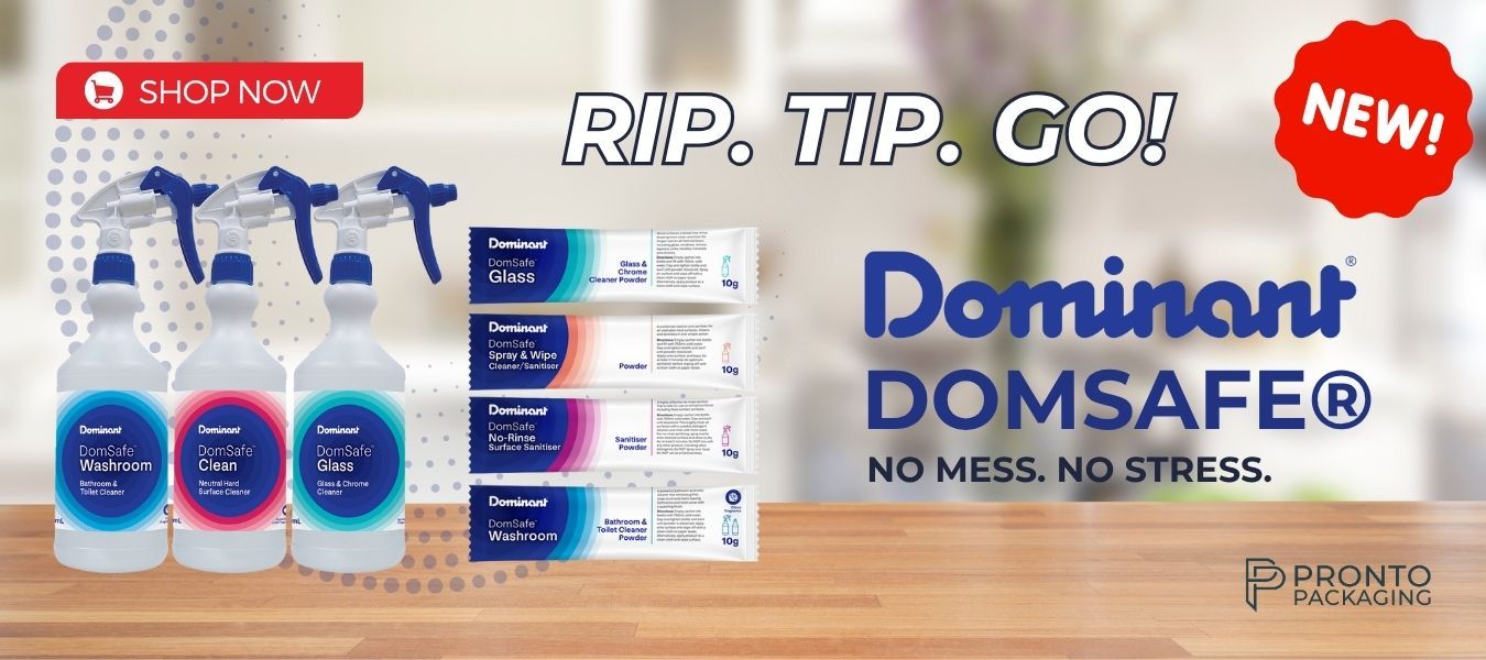 Domsafe Cleaning Sachet Range RIP TIP AND GO