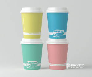 Compostable Kombi Coffee Cups 8oz 12oz 16oz