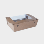 pronto packaging LARGE Hot Food Box Brown (185 x 125 x 60mm)