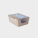 pronto packaging SMALL Hot Food Box Brown (95 x 140 x 60mm)