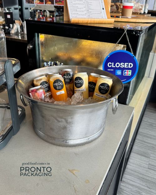 Mojo Cafe Newmarket Canned Drinks on Display