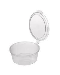 1.5oz Hinged Lid Sauce Cup (60mm D x 20mm H) (Qty: 1000)