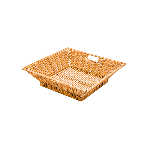 Natural Small Deep Square Display Basket (600 x 600 x 100mm) (Ea)