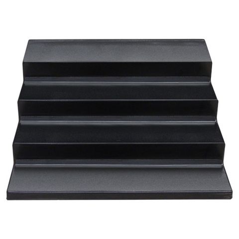 4 Tiers Straight Bin Step Black 860 × 860 × 250mm