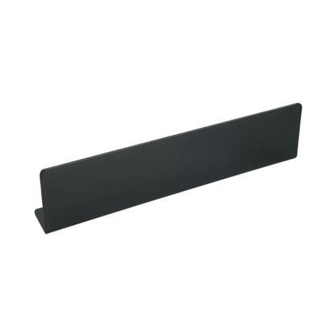 Black L- Shaped Divider 500 x 100 x 3mm
