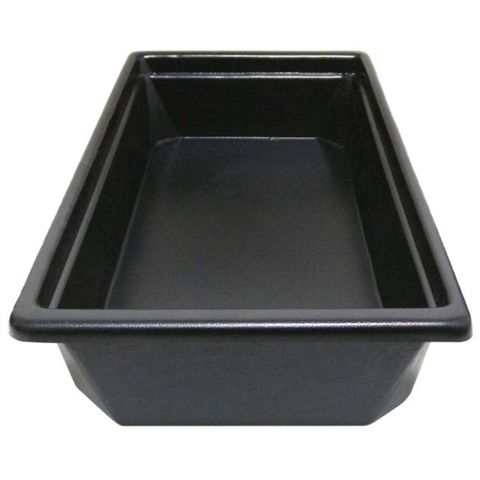 Black Round Rim Salad Mix Tub  (310 x 510 x 95mm) (Ea)