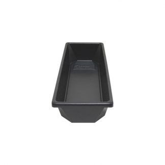 Black Round Rim Small Narrow Tub 155 × 405 × 70mm