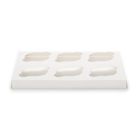 Inserts To Suit 6 Cup Cake Window Box - Sleeve