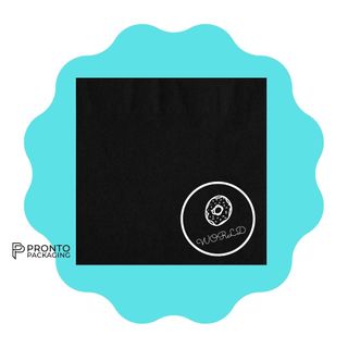 Custom Napkins Cocktail 2ply Black 1 Colour