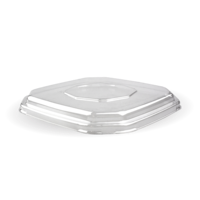 RPET Lid to Suit 500 & 750ml Octa Takeaway Bases (Qty: 400) (B-SLBL-OCTA-RPET(D))