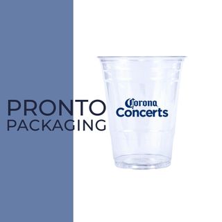 Printed Clear Cup 16oz "Custom" 1 colour 98mm