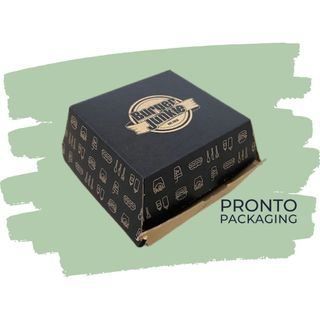 Enviro Burger Box "Custom" 1 colour print