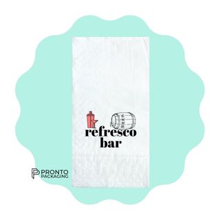 Custom Napkin 2Ply Luncheon White GT Fold 2 Colour