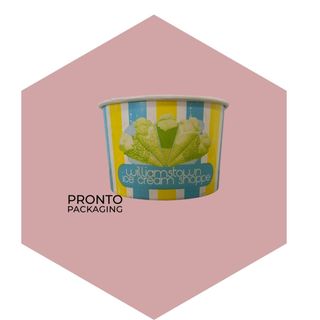 Custom Printed 5oz Ice Cream Cup - 3 colour