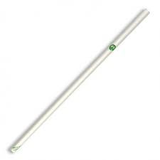 3- Ply White Regular Paper Biostraw (197mm L x 6mm) (Qty: 2500)