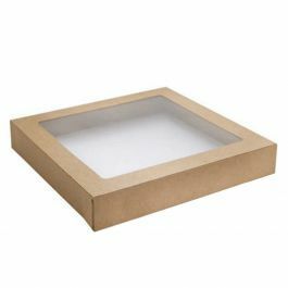 Square Clear Catering Lid to Suit Tray 5 (229 x 228 x 30mm) (Qty: 100)