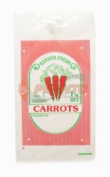 Plastic Bag 1Kg Carrot Vented