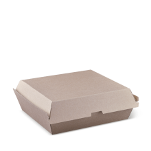 Brown Kraft Dinner Box Clam