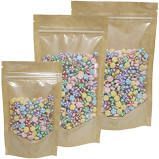 Stand Up Pouch (160 x 230 x 90mm) (250gm) (One Side Clear Kraft Paper) (Qty: 500)
