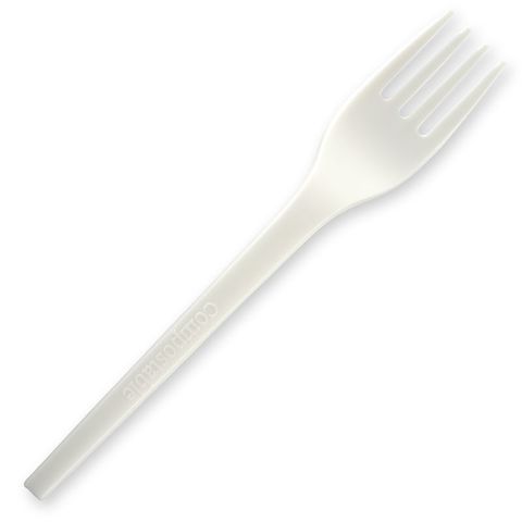 6.5" BioPlastic PLA Fork (Qty: 50)