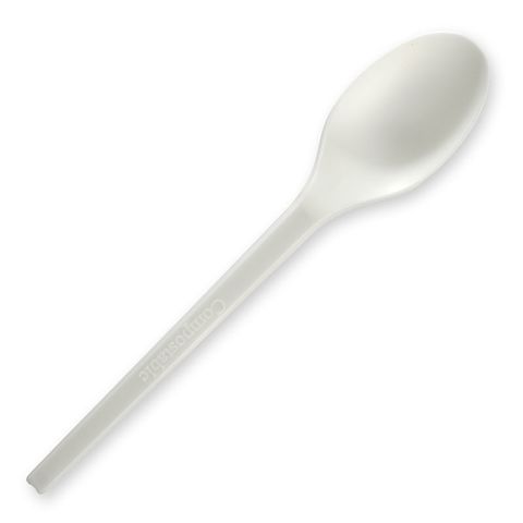 6.5" PLA Spoon - 100% BioPlastic