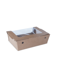 Hot Food Box Brown (185 x 125 x 60mm) (Qty: 200)