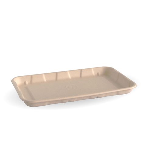 8" x 5" Sugarcane Produce Tray (208 x 136 x 16mm) (Qty: 500)