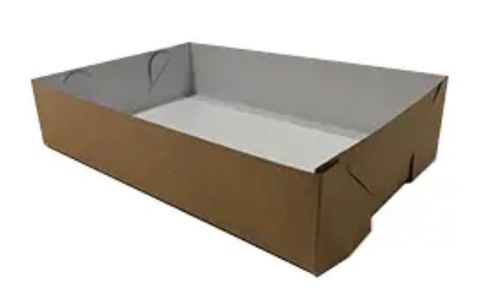 Kraft Large Cake Tray (Qty: 200) (250 x 180 x 58mm)