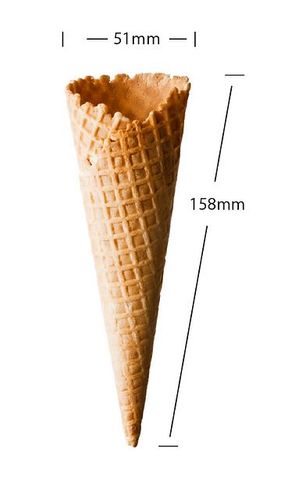 Waffle Cone No. 5 (51 x 158mm) (Qty: 216)