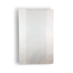 White Double Bread Bags (250 x 115 x 380mm) (Qty: 500)