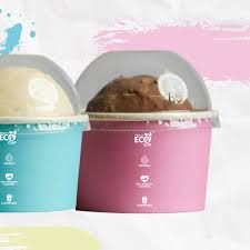PET Dome Lid For 3oz Eco Ice Cream Cup (Qty: 100)