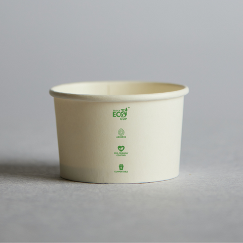 5oz White Truly Eco Ice Cream Cups (Qty: 50)