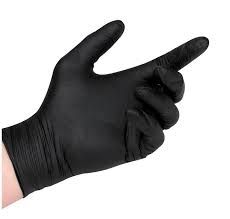 Black Nitrile Gloves Medium (Qty: 100)