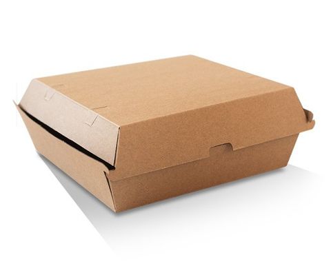 Brown Kraft Dinner Box Clam (Qty: 150) (178 x 160 x 80mm)