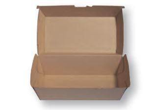 Brown Kraft Cardboard Regular Snack Box (Qty: 200) (175 x 90 x 84mm)