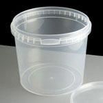 Clear 870ml Tamper Evident Bases (Qty: 375) (118mm x 125mm)
