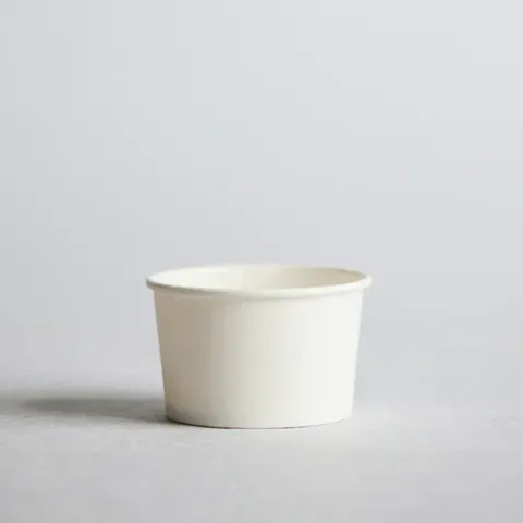 8oz White Truly Eco Ice Cream Cups (Qty: 1000)